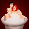Ariel ed Eric (La Sirenetta, 1989), versione: sesso nella vasca bagno.