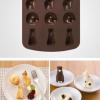  Stampini in silicone a forma di gatto.