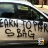 Vandalizzare l’auto con lo spray
