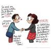 «Durante il viaggio ho pensato di fermarmi per comprarti dei fiori... Poi, a dire il vero, me ne sono dimenticato. Ma era una buona idea, vero?”