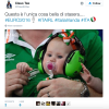 Una tenerissima baby tifosa irlandese
