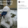 Il pupazzo di neve si è mangiato il bambino!