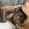 Lei e il suo cuccioli