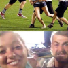 4.  Selfie con... invasione di campo! 