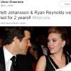 4. Scarlett Johansson e Ryan Reynolds