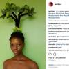 14. Una pianta in testa, con tanto di foglie