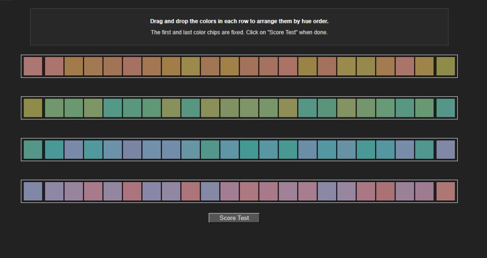Munsell Hue Test