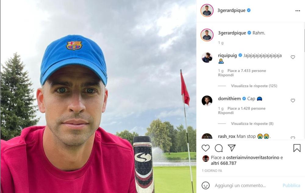 Selfie golfista
