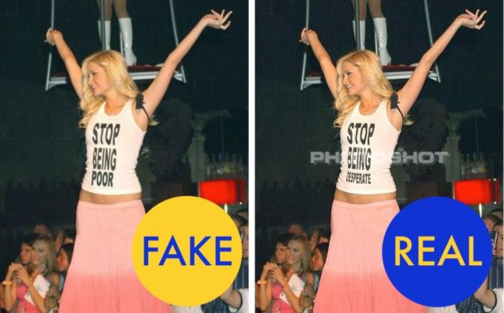 Otto foto che sono in realtà fotomontaggi