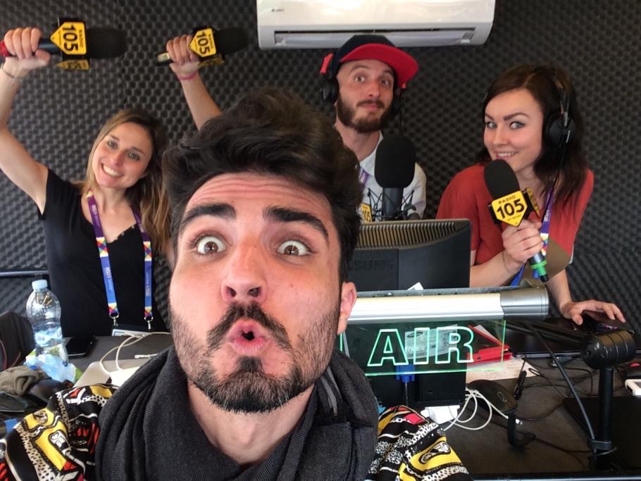 Saluti dallo studio di Radio 105 e Radio McDonald's a EXPO!