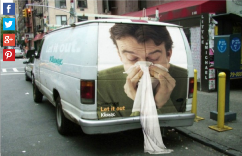 Fazzoletti per il naso della Kleenex