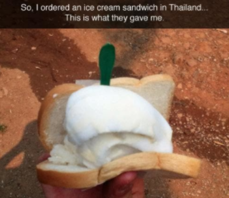 Panino con gelato?