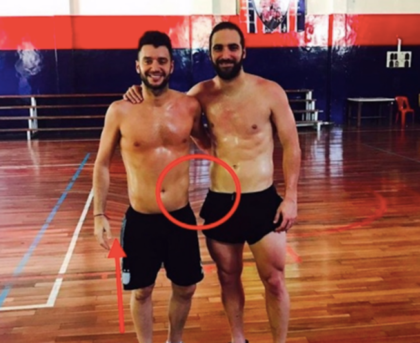 Higuain e la pancetta