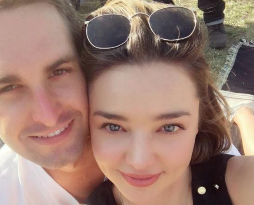 Miranda Kerr e il marito Evan Spiegel