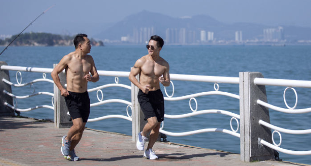 Jogging vista mare