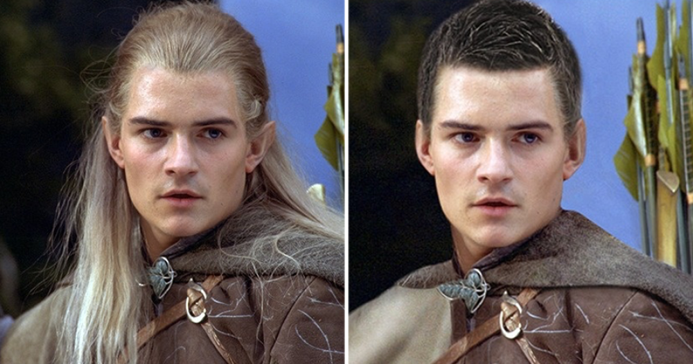 Legolas era celebre per i suoi lunghi e liscissimi capelli biondo-bianchi