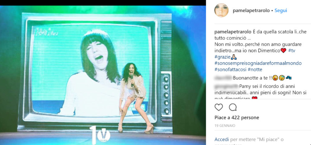 A proposito di "Non è la Rai" ha detto: