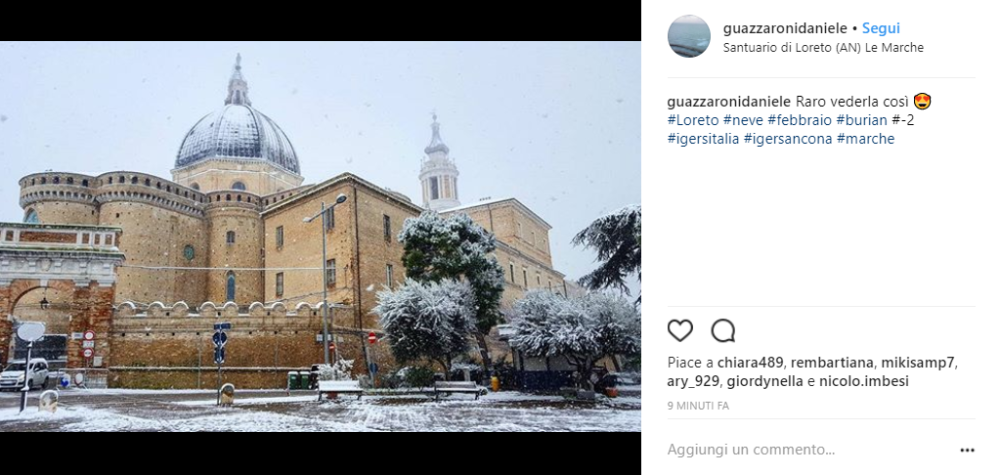 Il gelo si è abbattuto anche sulle Marche