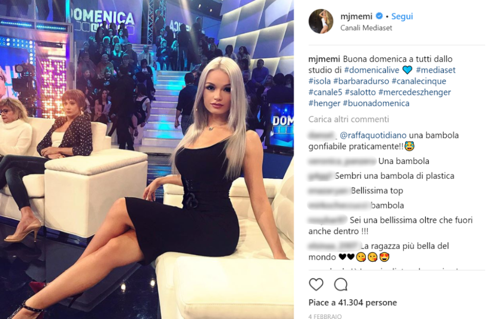 Prosegue: «Però non ero in forma e non ero contenta del mio corpo»