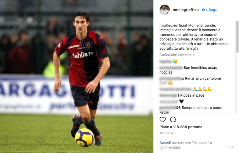 Allegri scrive una delle frasi più toccanti