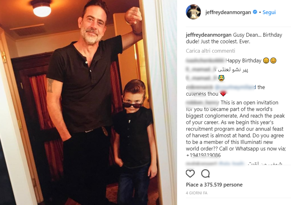 Per restare nell’ambito delle serie non si può non citate Jeffrey Dean Morgan