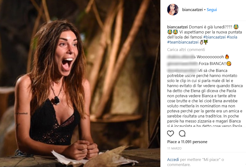 DOPO: Bianca Atzei