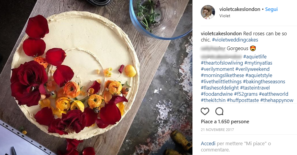 Sembra che il principe e Meghan abbiano chiesto alla Ptak di racchiudere nella torta “i sapori vivi della primavera”