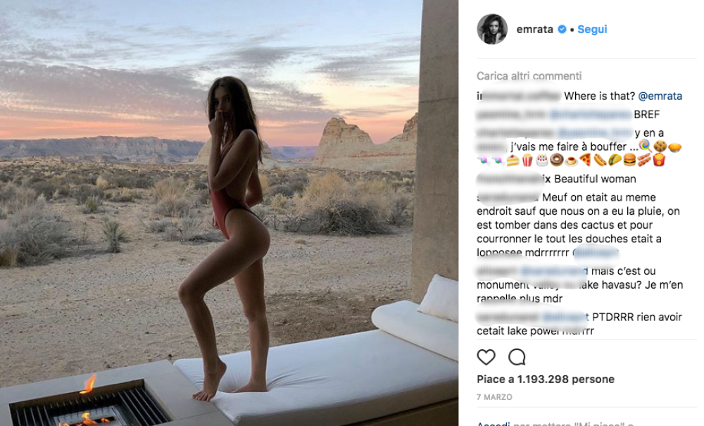 La modella statunitense ha solo 26 anni