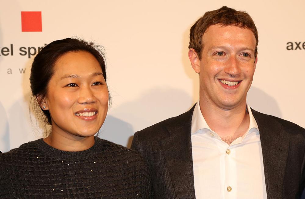 Il fondatore di Facebook, Mark Zuckerberg, e la moglie Priscilla Chan la pensano allo stesso modo.