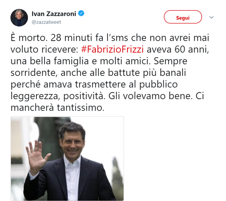 Ivan Zazzaroni commenta su Twitter l’accaduto