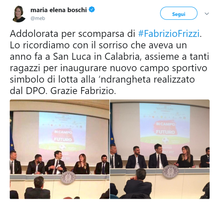 Anche dal mondo della politica sono arrivati dei saluti al grande conduttore
