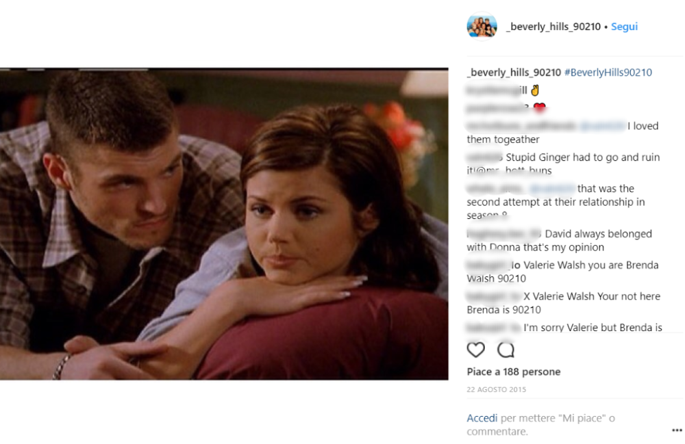Tiffani entrò all’interno di quella che era considerata una serie di culto