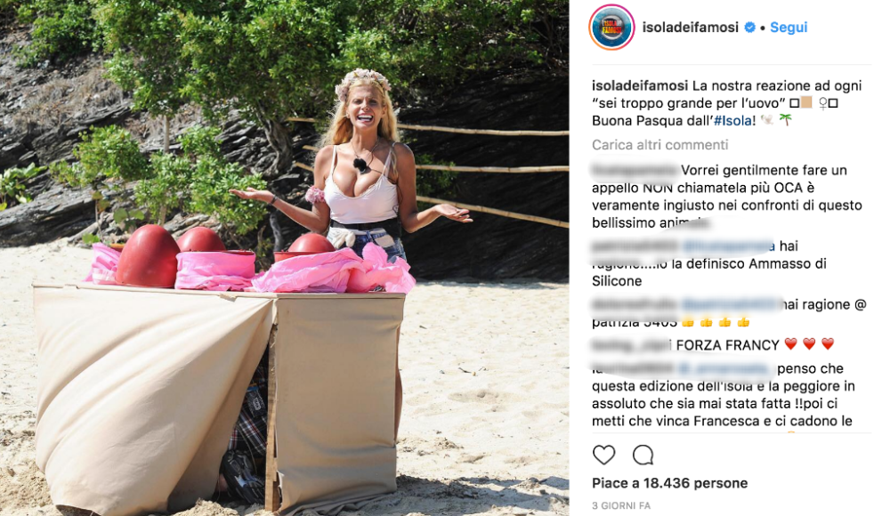 Francesca Cipriani eliminata