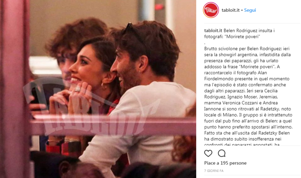 Belen Rodriguez è stata protagonista di una brutta figuraccia che ha subito fatto il giro del web