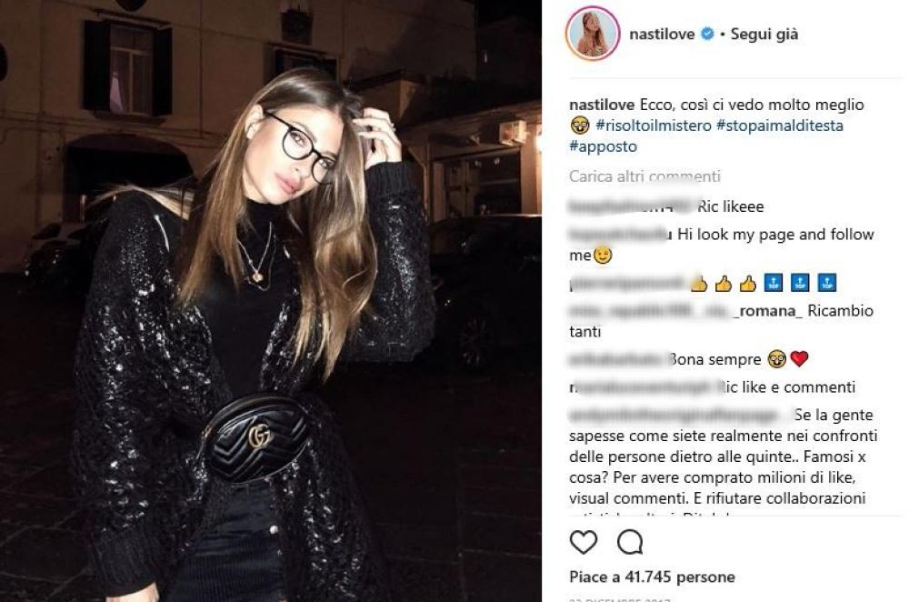 A Chiara Nasti non poteva certo sfuggire la nuova tendenza dell'anno