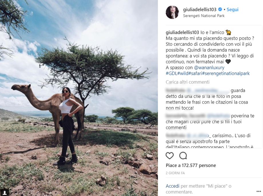 Giulia e Andrea sono andati a fare una vacanza in Tanzania