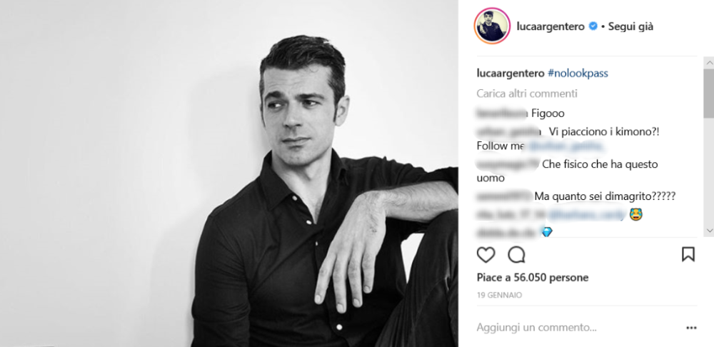 Luca è stato anche una “iena” nella trasmissione di Italia 1, “Le Iene”