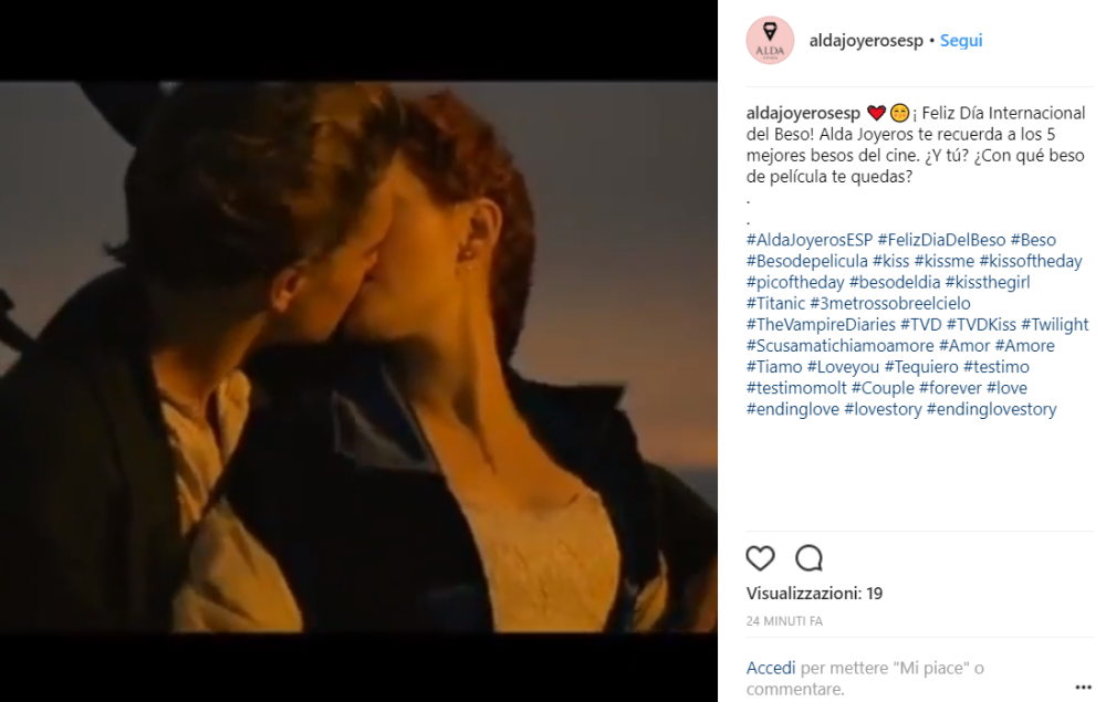 Altro bacio che ha fatto sognare il pubblico