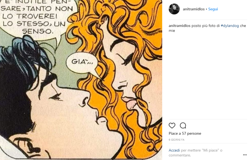 Dylan Dog: i suoi baci sono tra i più famosi dei fumetti