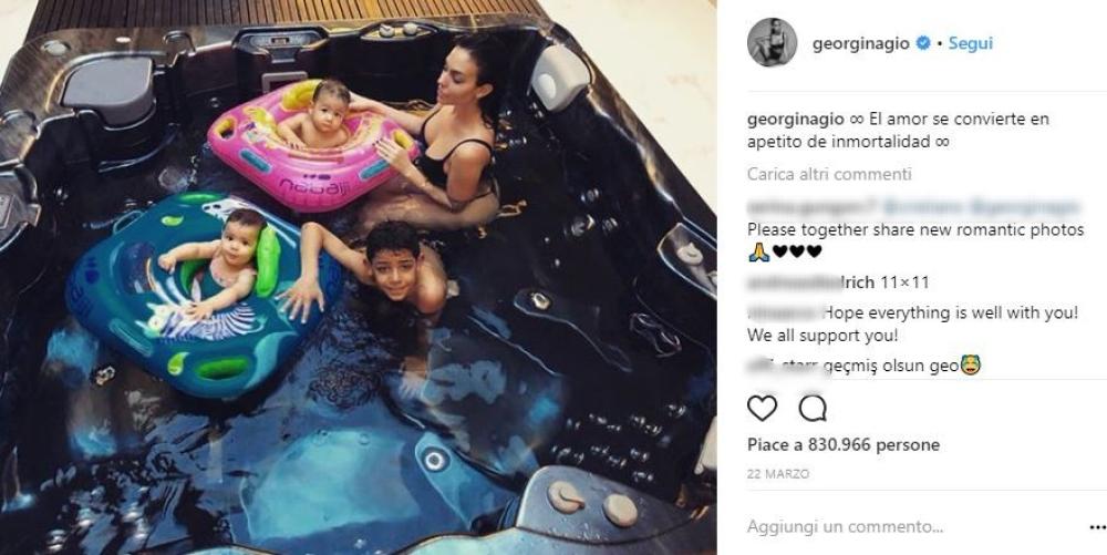 Cosa pensa Georgina delle recenti indiscrezioni trapelate da un amico del calciatore?