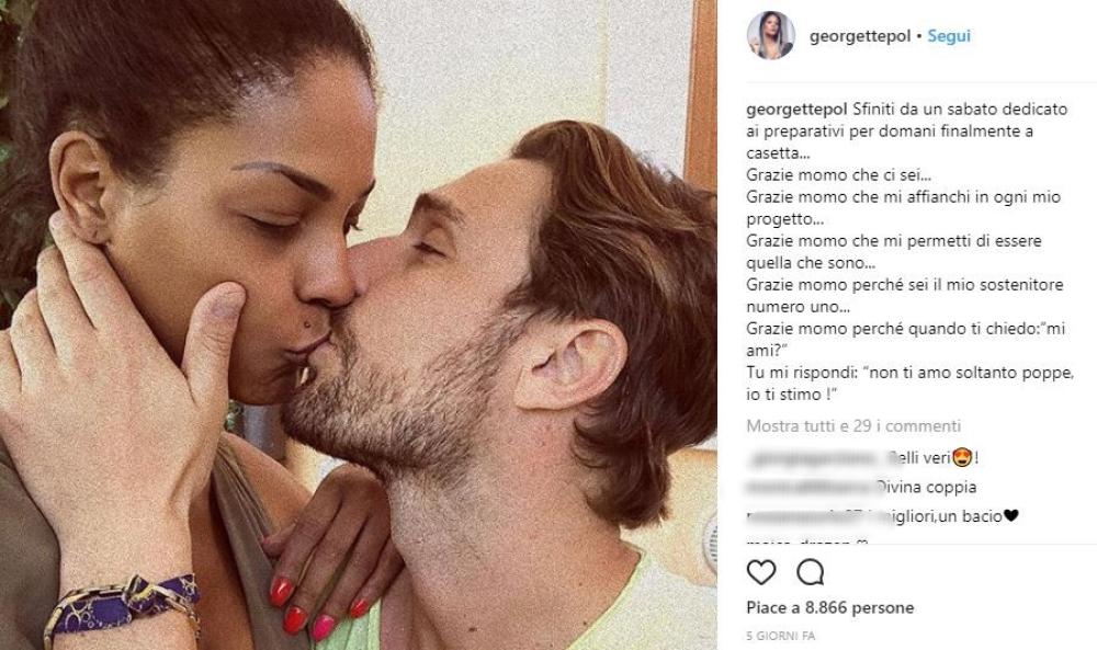 Georgette e il suo fidanzato Davide Tresse, inseparabili anche in un momento difficile come questo