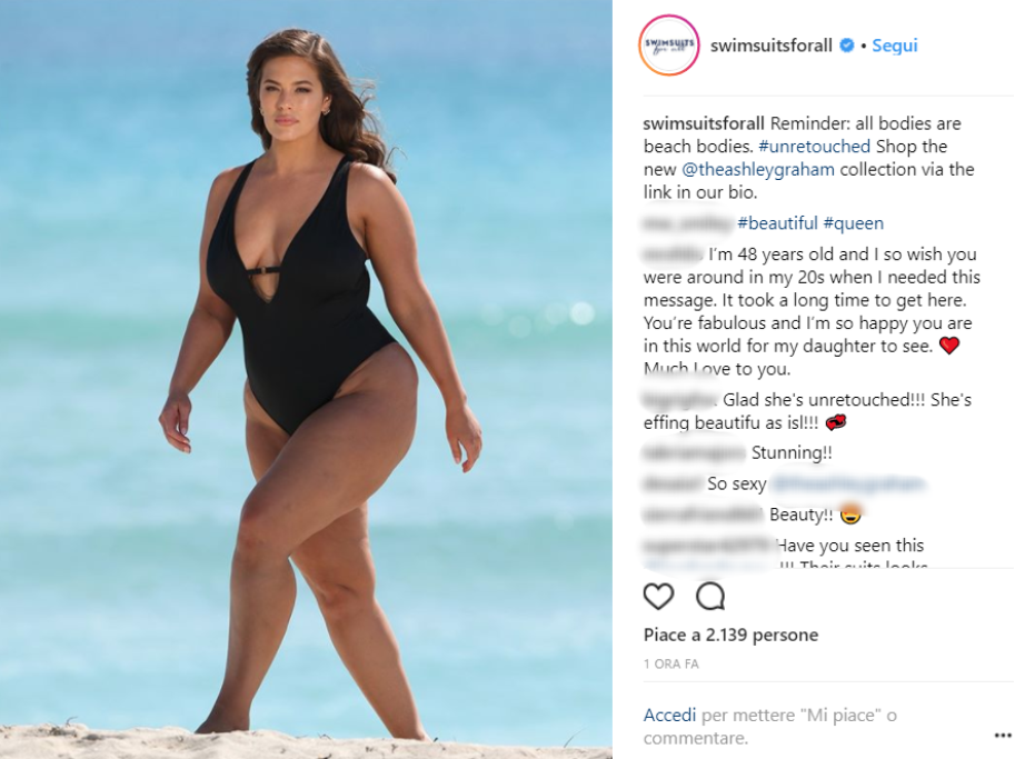Ashley Graham continua a stupirci
