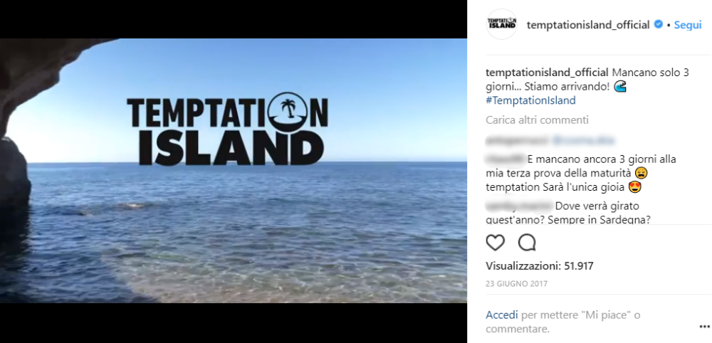 Non vede l’ora che ricominci Temptation Island?