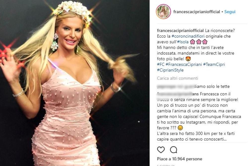 Francesca ha poi raccontato della sua esperienza all’Isola 