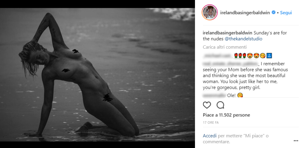 Ireland (22) ha iniziato la sua carriera di modella già da diversi anni