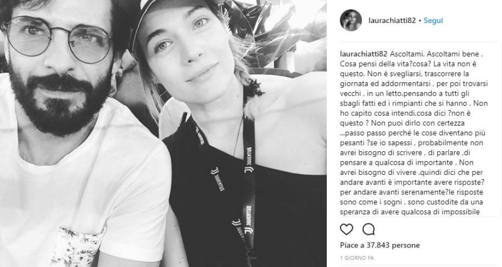 “Ascoltami. Ascoltami bene. Cosa pensi della vita? Cosa? La vita non è questo" scrive Laura