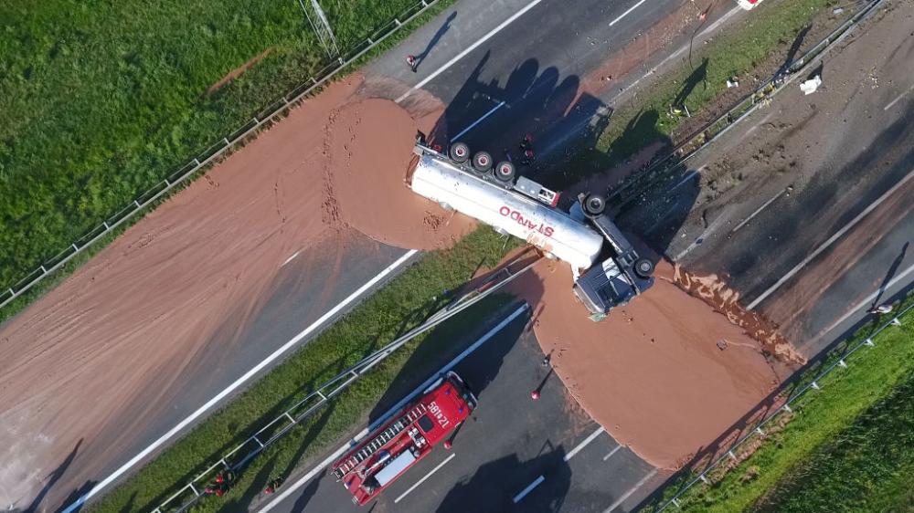 Immaginate un’autostrada ricoperta di cioccolato