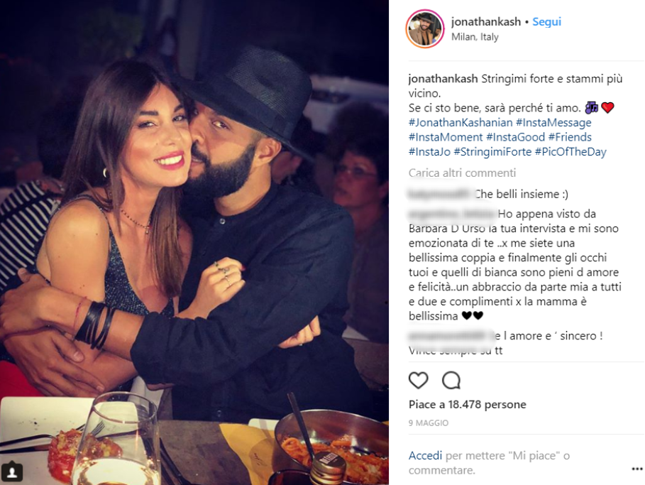 Jonathan ha quindi spiazzato tutti con la sua rivelazione
