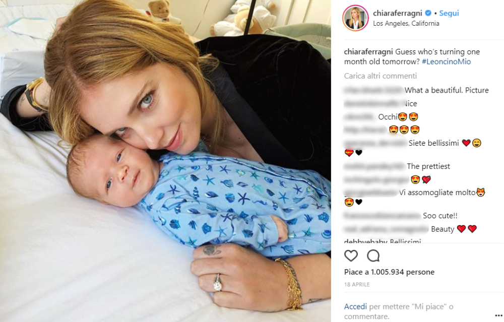 Chiara ha voluto condividere l’emozione indescrivibile del primo momento in cui ha visto Leone