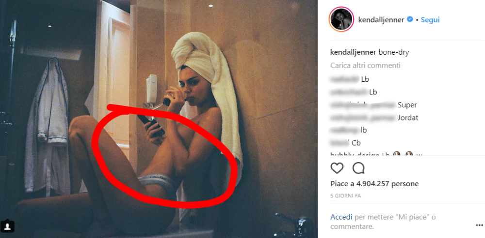Lo scatto in questione ha fatto molto discutere.